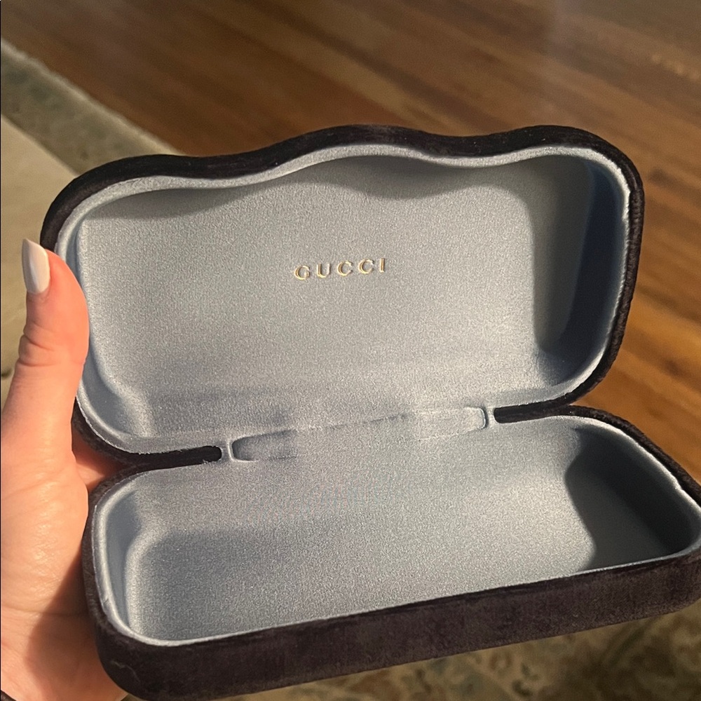 Gucci Black Velvet Glasses Case